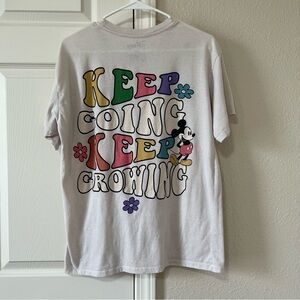 LIKE NEW vintage 90s embroidered Mickey Mouse tee with printed graphic back-M